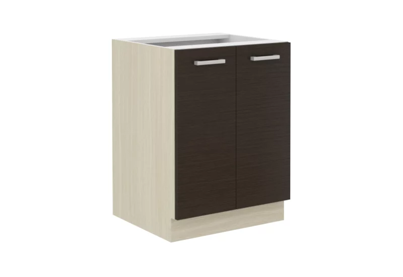 AVIGNON 60 D 2F BB kétajtós alsó konyhaszekrény, 60x82x52, tölgy ferrara/legno sötét - - 0