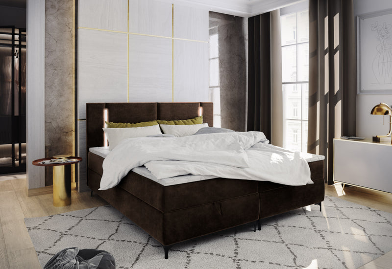 ELBE kárpitozott boxspring ágy - ARANZ - 5