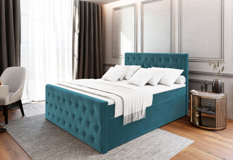 FENDI kárpitozott boxspring ágy - ARANZ - 3