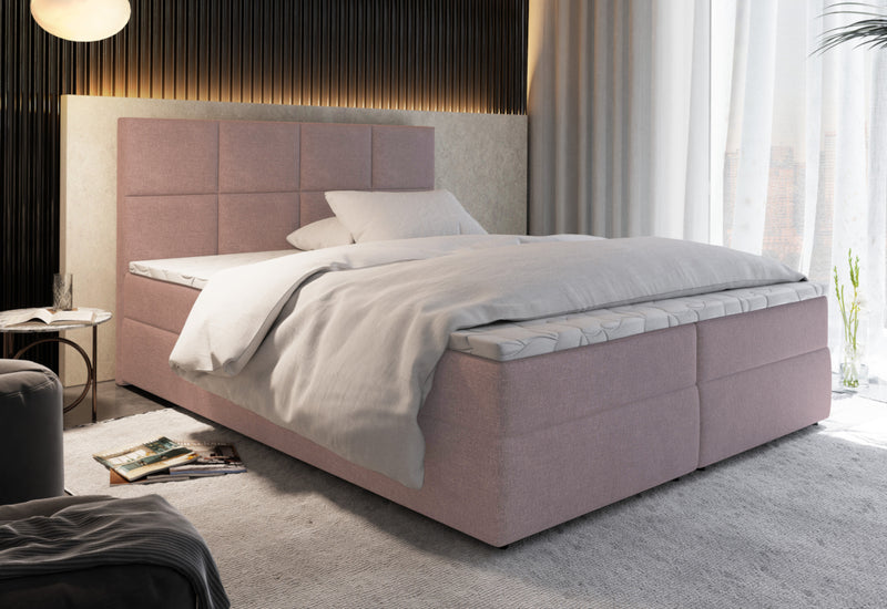 LENY kárpitozott boxspring ágy - ARANZ - 6