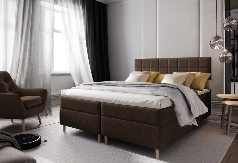 SICILIE kárpitozott boxspring ágy - ARANZ - 2