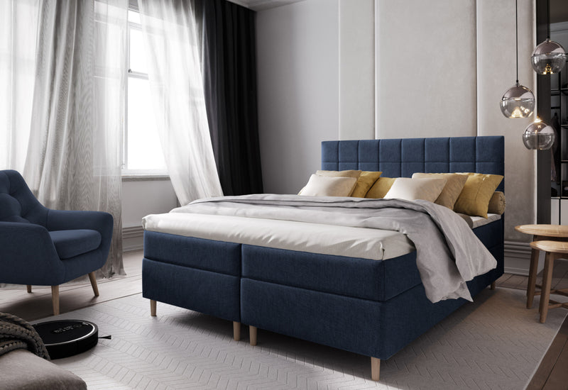 SICILIE kárpitozott boxspring ágy - ARANZ - 3