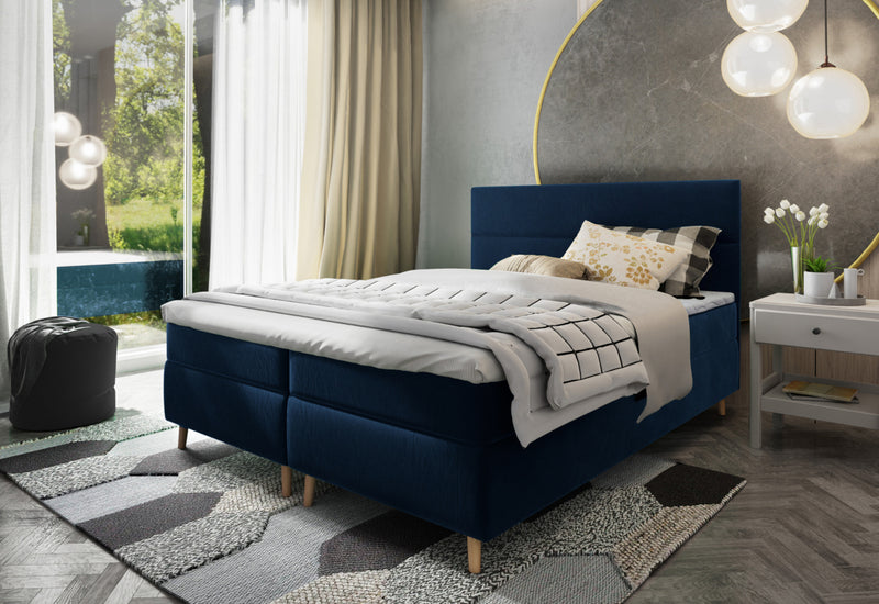 CLAUS kárpitozott boxspring ágy - ARANZ - 4
