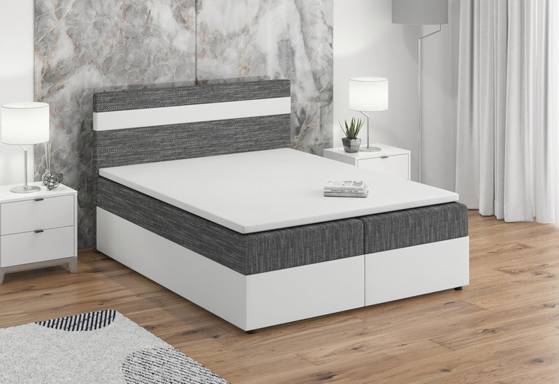 MODELA boxspring kárpitozott ágy + fedőmatrac - ARANZ - 2