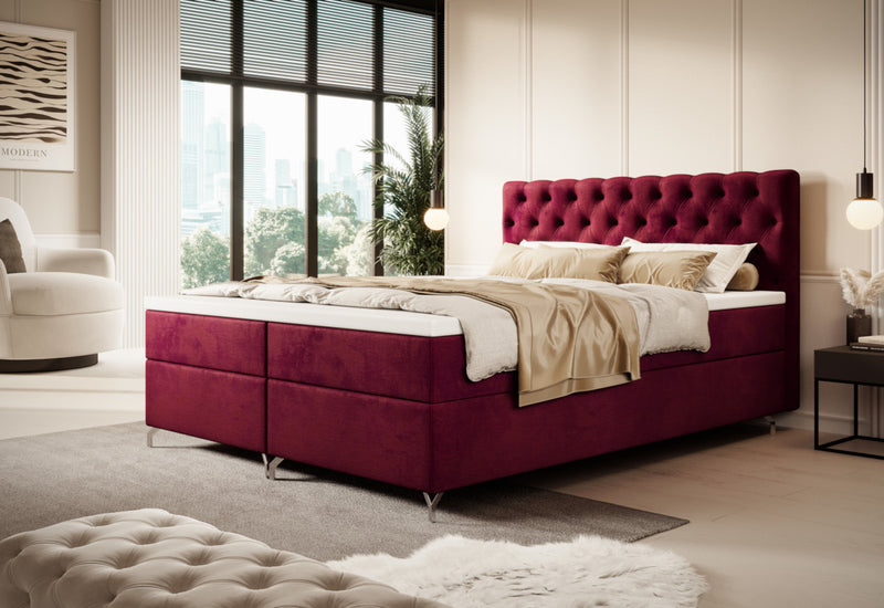 FESTER 2 kárpitozott boxspring ágy - ARANZ - 4