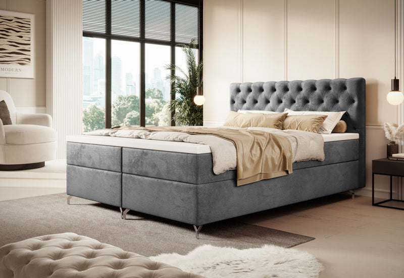 FESTER 2 kárpitozott boxspring ágy - ARANZ - 5