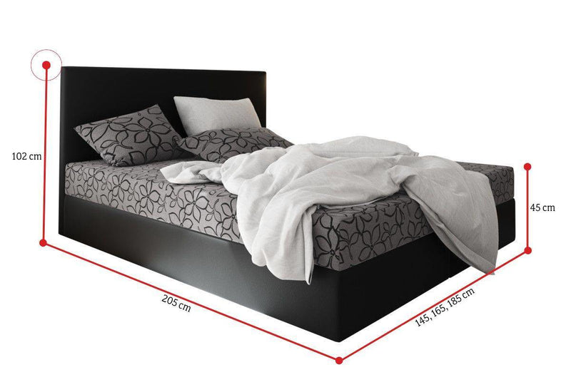 Kárpitozott boxspring ágy ELONA - ROZMEROVKA - 1