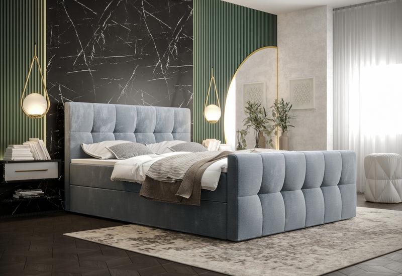 Kárpitozott boxspring ágy HATAN 2 - ARANZ - 5