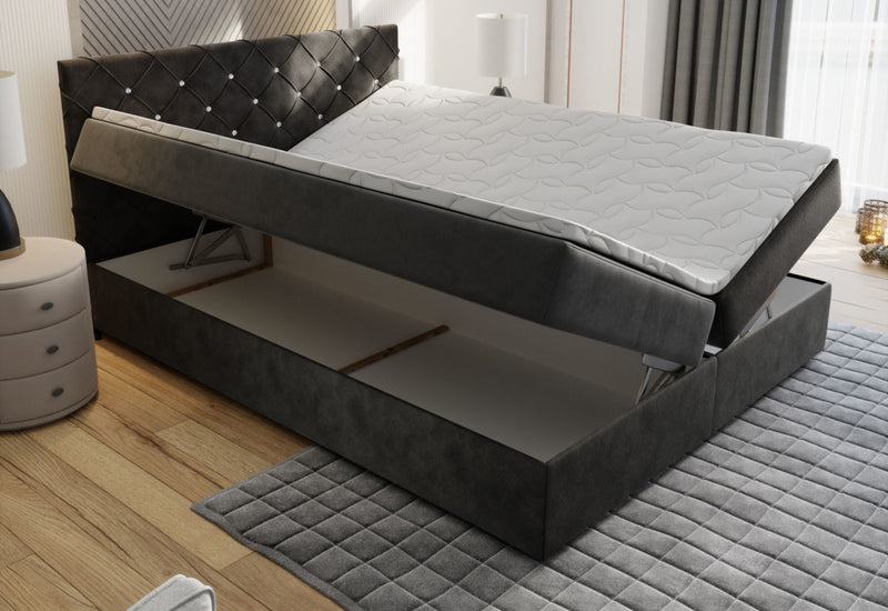 IRANA kárpitozott boxspring ágy - DETAIL - 1