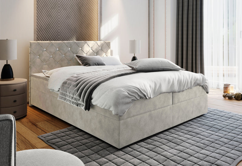 IRANA kárpitozott boxspring ágy - ARANZ - 4