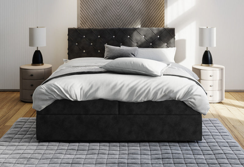IRANA kárpitozott boxspring ágy - ARANZ - 7