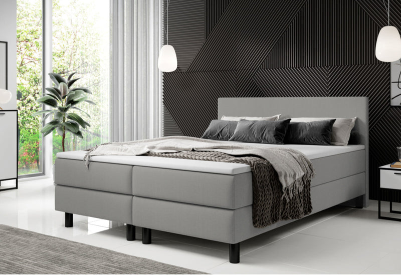 GINA kárpitozott boxspring ágy - ARANZ - 2