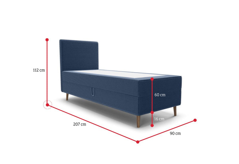 RANA comfort kárpitozott boxspring ágy 2 - ROZMEROVKA - 1