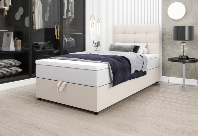KING LUX kárpitozott boxspring ágy - ARANZ - 1