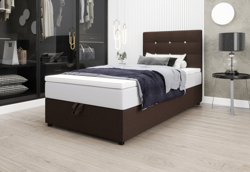 KING LUX kárpitozott boxspring ágy - ARANZ - 3