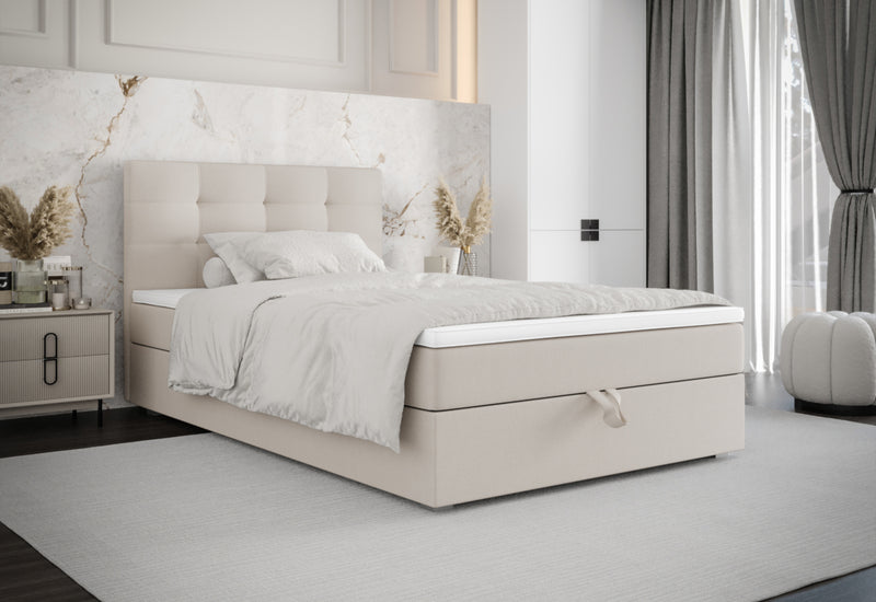 FANO P kárpitozott boxspring ágy - ARANZ - 5