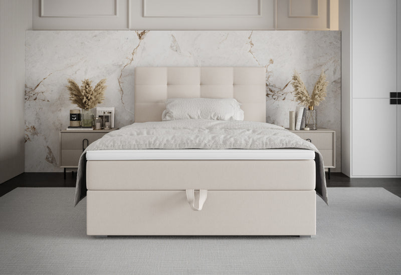 FANO P kárpitozott boxspring ágy - ARANZ - 7