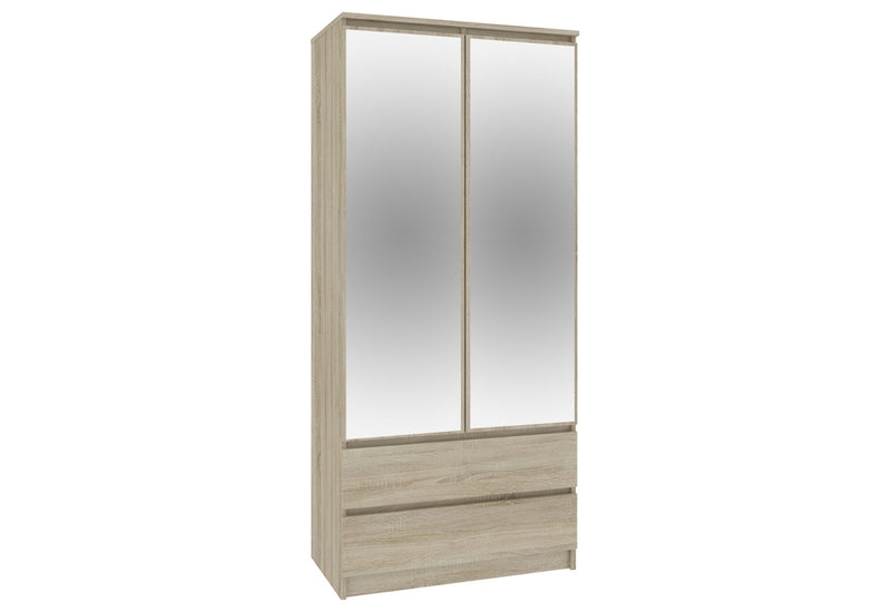 ARIVA S90 szekrény tükörrel, 90x180x51, sonoma - - 0