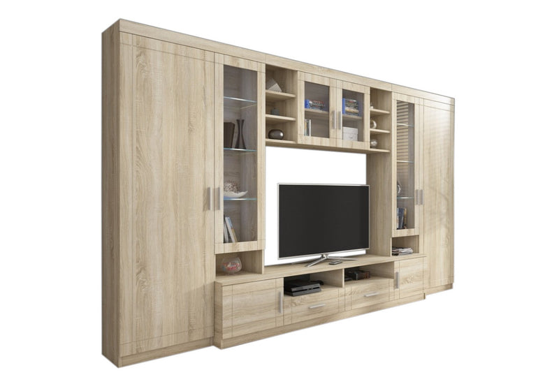 DIJON nappali fal, 340x198x44, sonoma - - 0