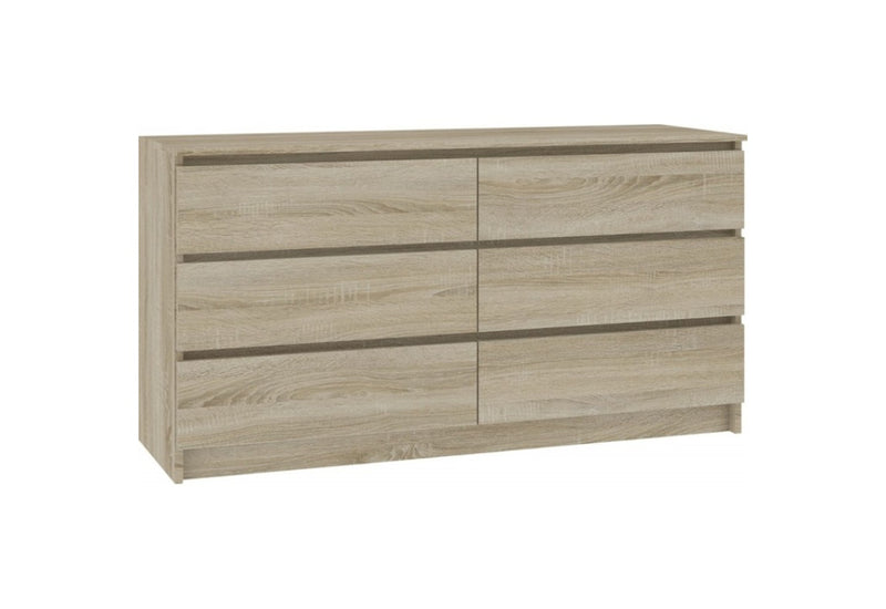 ARMARIA K120 6SZ komód, 120x77x40, sonoma - - 0
