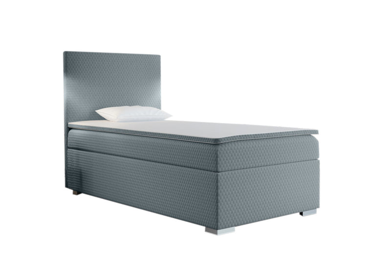 RENATA kárpitozott boxspring ágy + topper, 80x200, sawana pik honey 72, balos - - 0