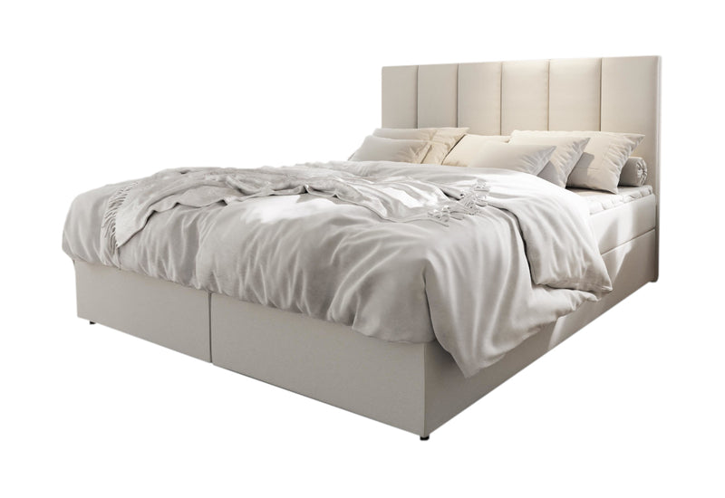 KARDI kárpitozott boxspring ágy, 140x200, soft 17 - - 0