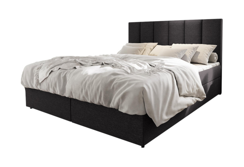 KARDI kárpitozott boxspring ágy, 160x200, sawana 05 + topper - - 0