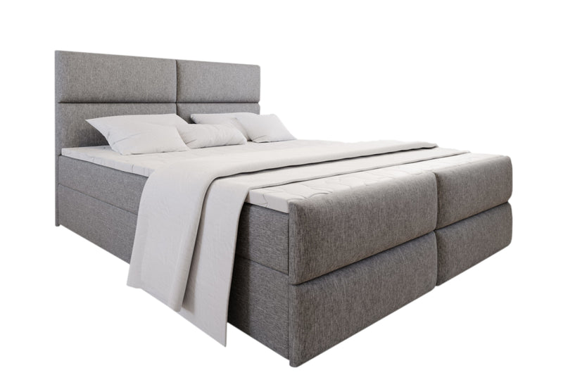 MILON kárpitozott boxspring ágy + topper, 160x200, sawana 21 - - 0