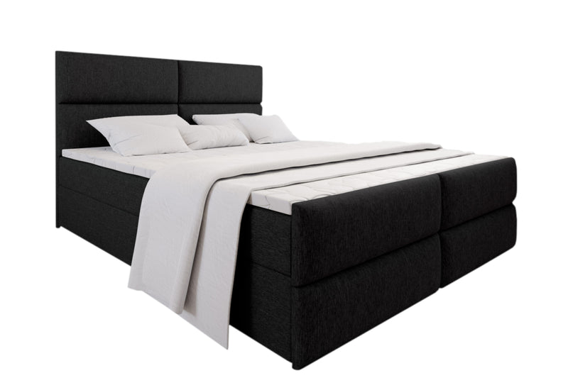 MILON kárpitozott boxspring ágy + topper, 180x200, sawana 14 - - 0