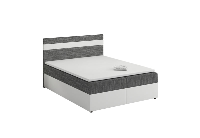MODELA boxspring kárpitozott ágy + topper, 140x200, kornet 02/dolaro 511 - - 0