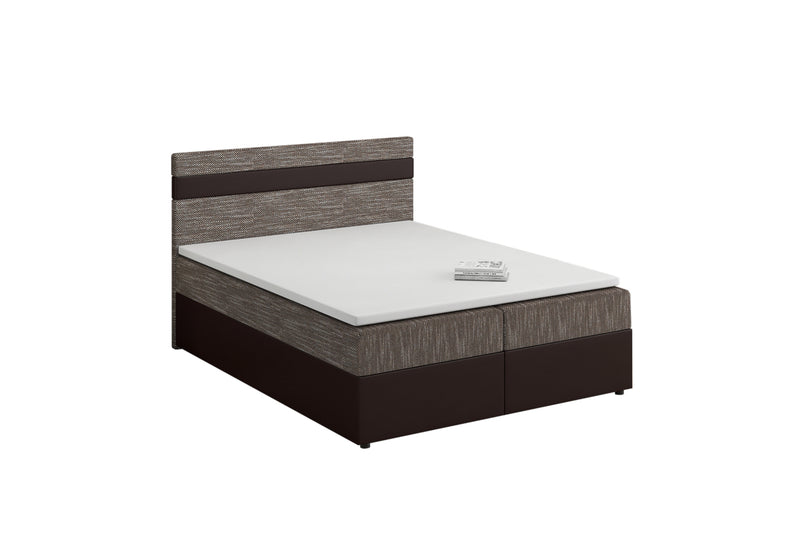 MODELA boxspring kárpitozott ágy + topper, 180x200, kornet 04/dolaro 33 - - 0