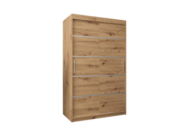 VETORA 1 120 tolóajtós szekrény, 120x200x62, dub artisan - - 0