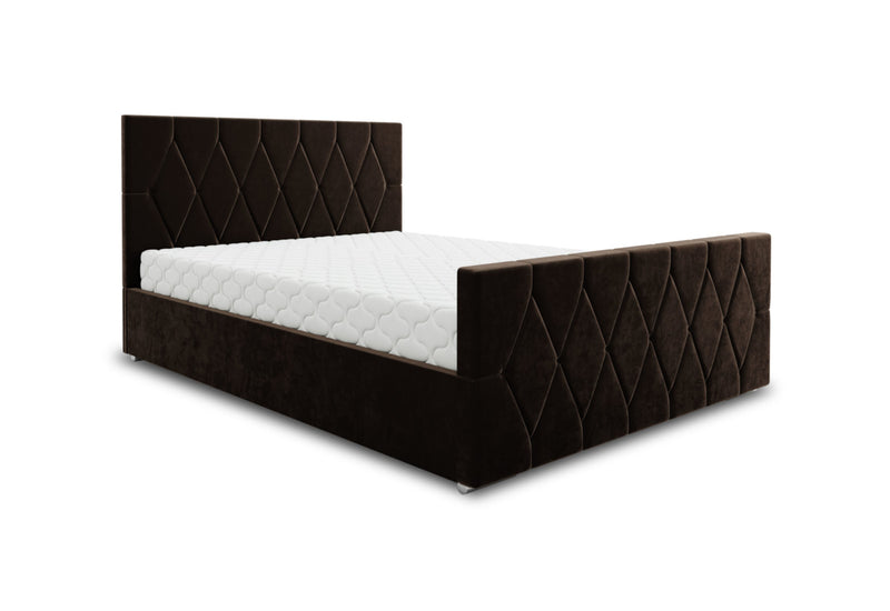ADELINE boxspring kárpitozott ágy, 120x200, itaka 41 - - 0
