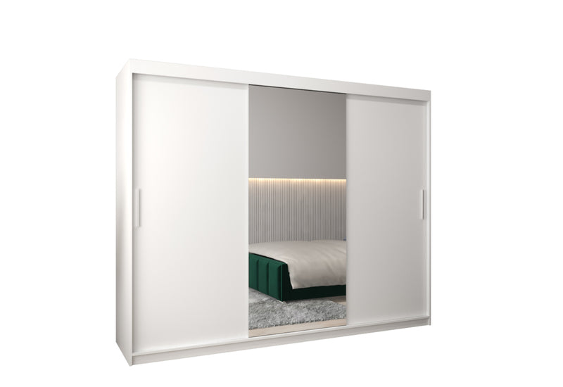 MORI 3 ruhásszekrény, 250x200x62, fehér - - 0