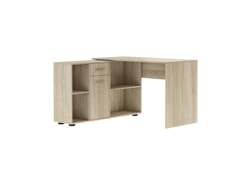 ELISEA íróasztal, 121,4x75,3x120, tölgy sonoma - - 0