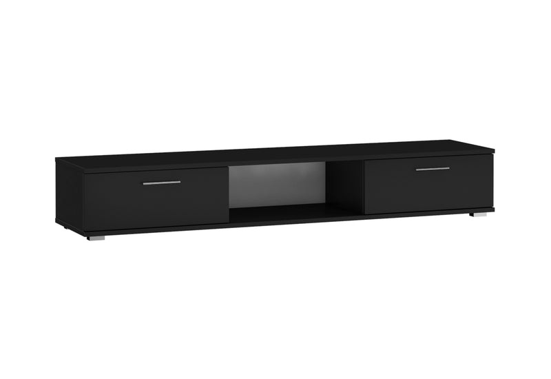 ARIDA TV asztal, 176x28x40, fekete mat - - 0