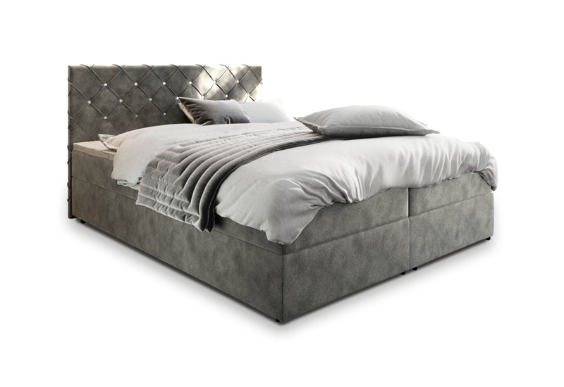 IRANA kárpitozott boxspring ágy, 140x200, magic velvet 2217 - - 0