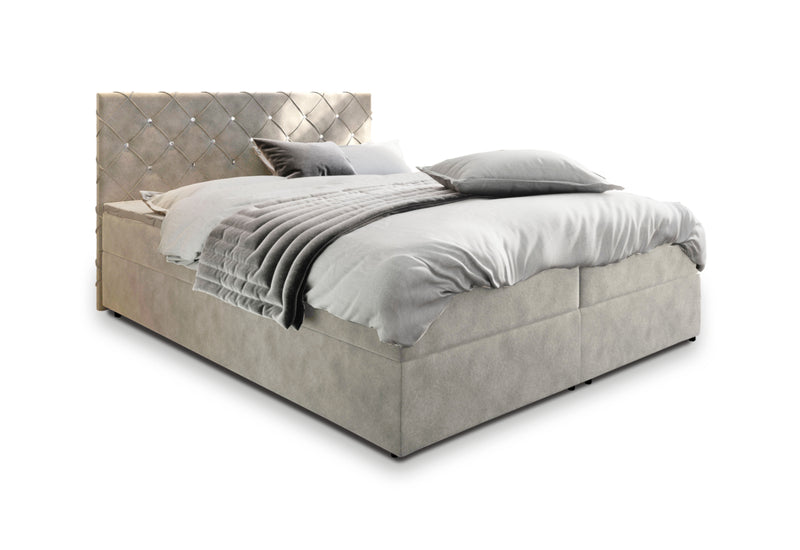 IRANA kárpitozott boxspring ágy, 140x200, magic velvet 2250 - - 0