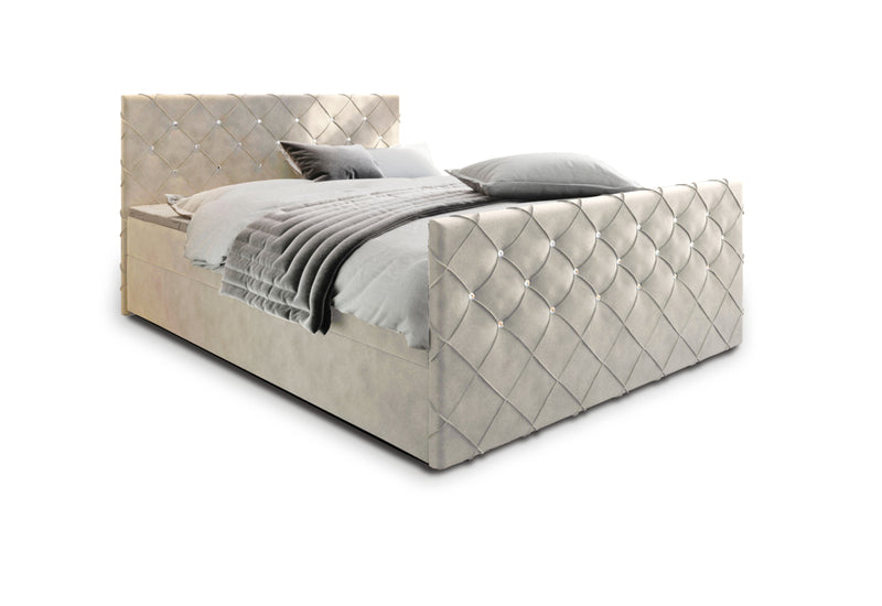 MINDY kárpitozott boxspring ágy, 160x200, magic velvet 2250 - - 0