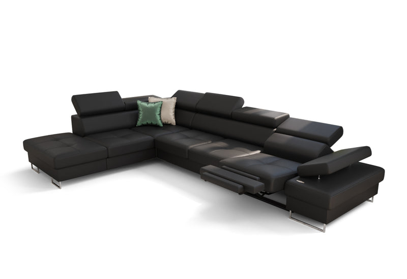 GALA RELAX sarok ülőgarnitúra, 350x95x225, madryt 9100, balos - - 0