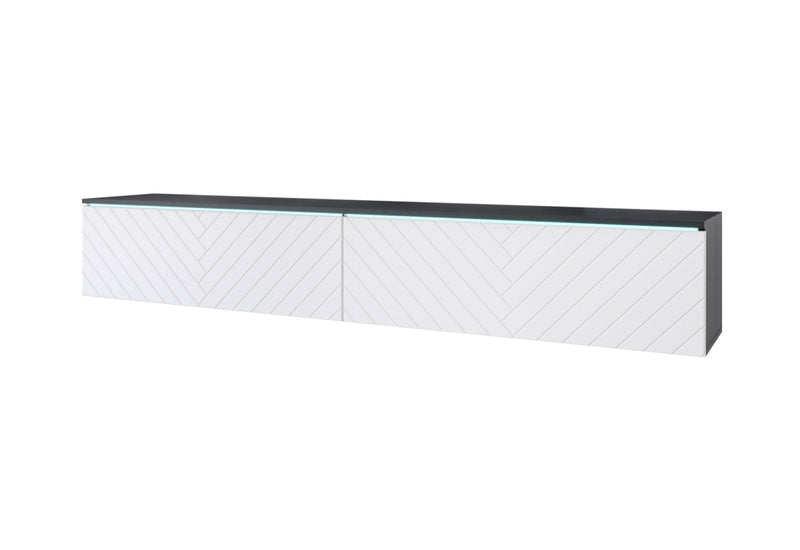 MENDES D 4 TV asztal, 180x30x33, matera/jodelka, LED nélkül - - 0