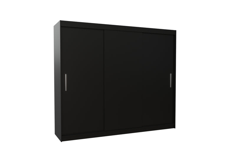 TOSAN 250 ruhásszekrény, 250x215x58, fekete - - 0