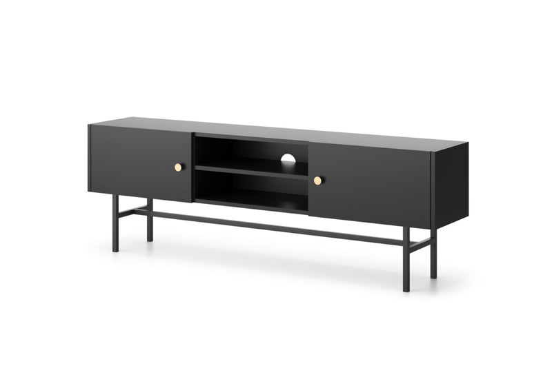 DIMANO TV asztal, 155x52x35, fekete - - 0