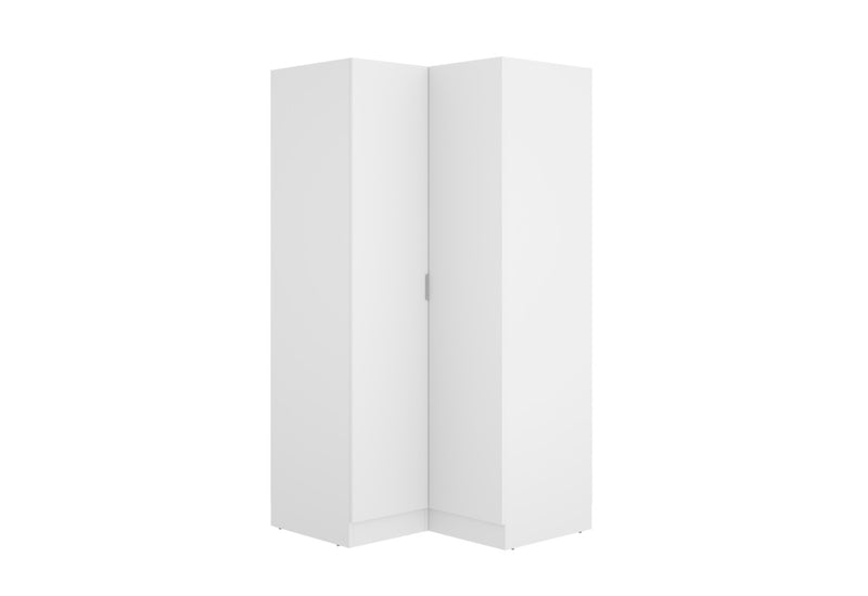 ESSEN nyitott sarokszekrény, 91x184x93, fehér - - 0