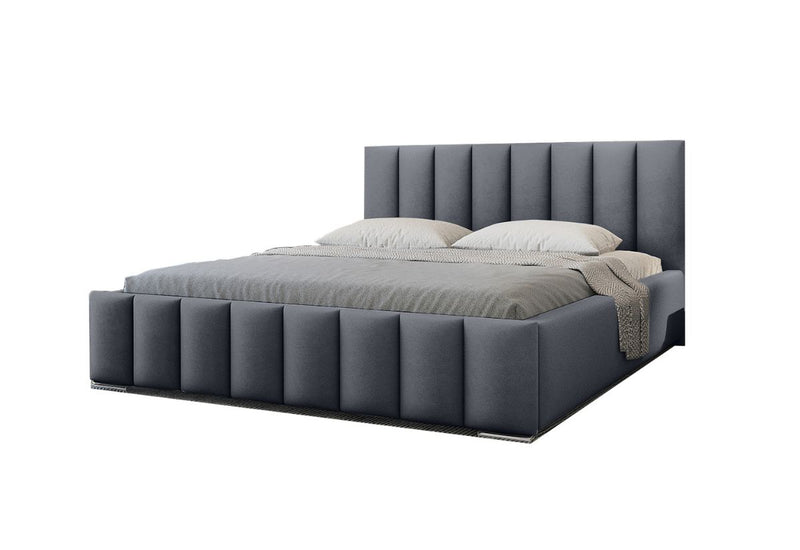 NEROX Kárpitozott ágy, 120x200, amor velvet 4320 - - 0