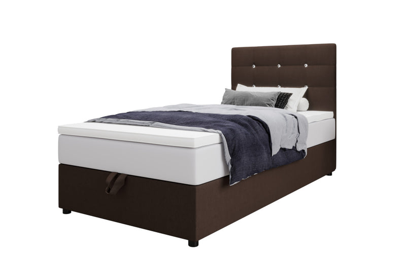 KING P kárpitozott boxspring ágy + fedőmatrac, 80x200, cosmic 800 - - 0