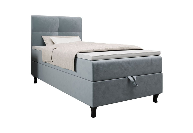 TIKKA kárpitozott boxspring ágy, 80x200, monolith 72 - - 0