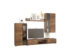 RUMBA nappali fal, 241x180x40,5 cm, dub lefkas / dub lefkas -  - 0