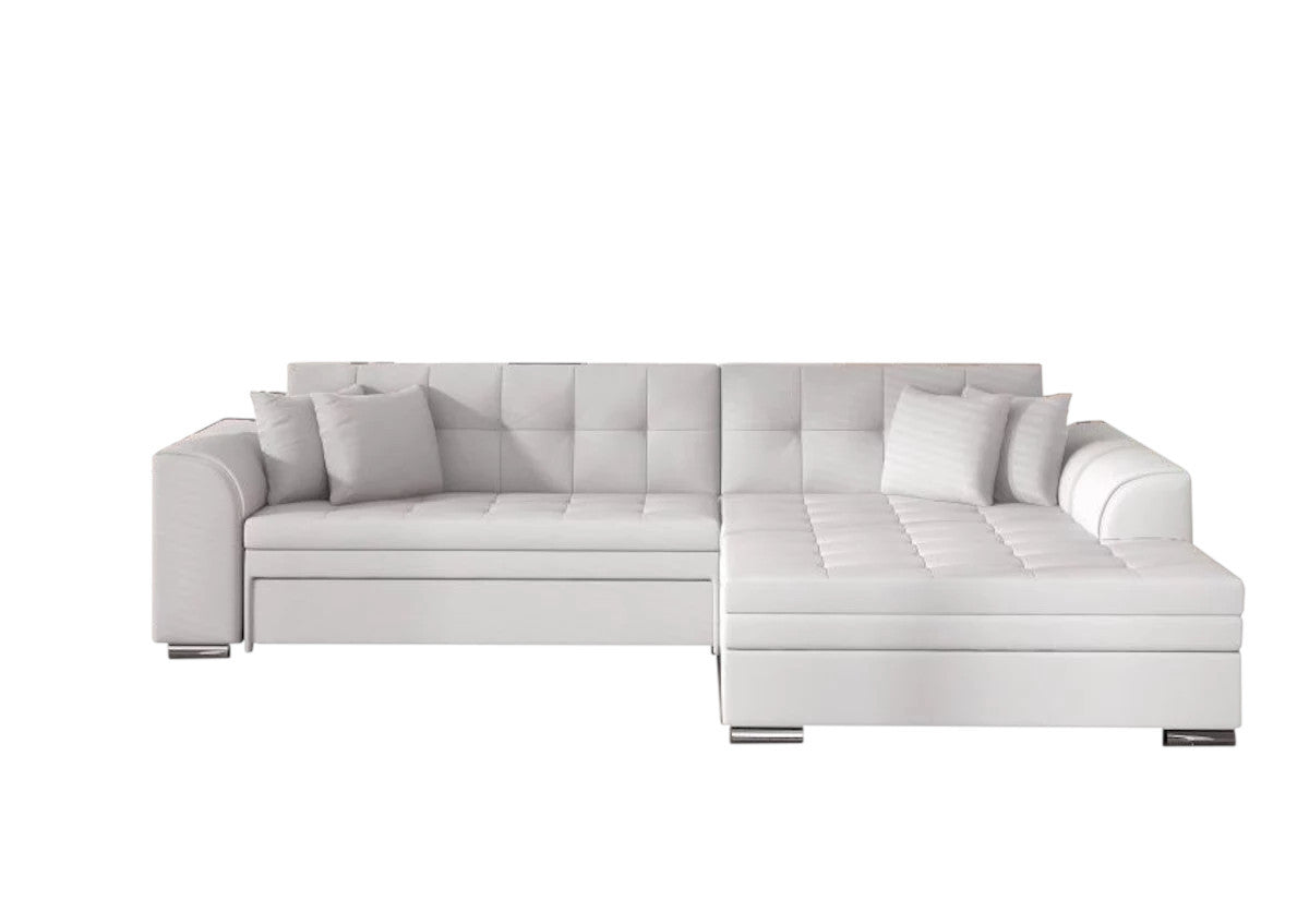 PALERMO ágyazható sarok ülőgarnitúra, 294x80x196 cm, soft 017/white, jobbos -  - 0