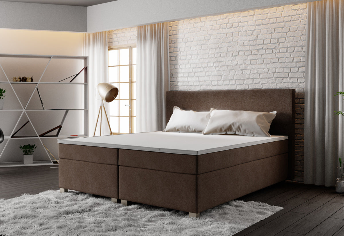 ISLAND Boxspring kárpitozott ágy - ARANZ - 4